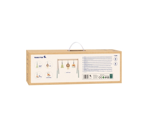 TOOKY TOY Baby Gym Stojak Edukacyjny Gimnastyczny 3 Zawieszki
