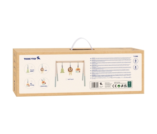 TOOKY TOY Baby Gym Stojak Edukacyjny Gimnastyczny 3 Zawieszki