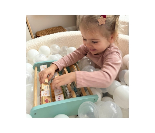 TOOKY TOY Liczydło Dwustronne Alfabet Obrazki