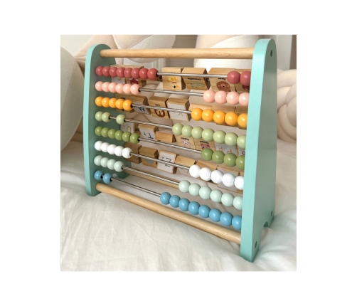 TOOKY TOY Liczydło Dwustronne Alfabet Obrazki