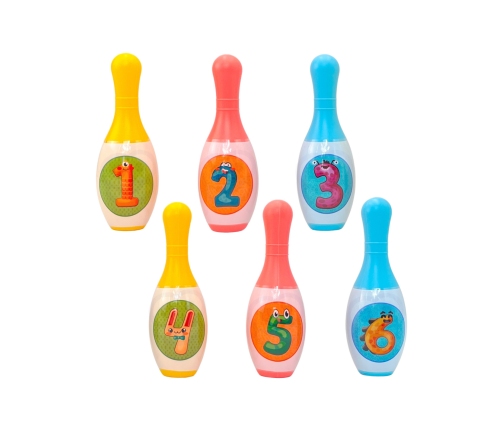 WOOPIE Kręgle dla Dzieci Zwierzaki i Cyferki 8 el.