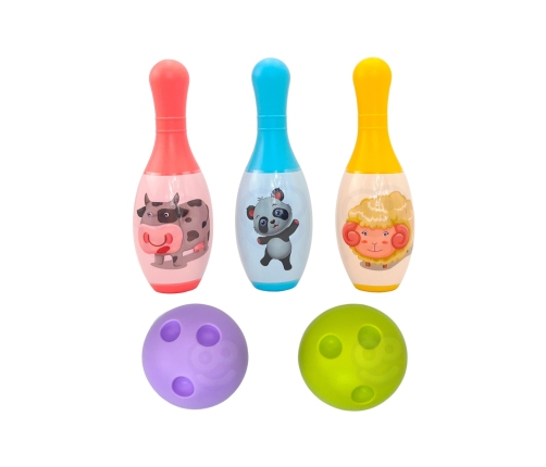 WOOPIE Kręgle dla Dzieci Zwierzaki i Cyferki 8 el.