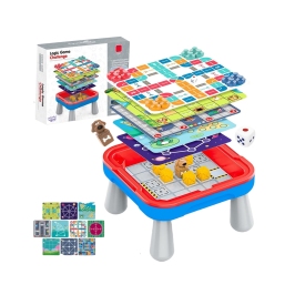 WOOPIE Stolik Gier Planszowych Logicznych 65 el. Zestaw 10w1 WOOPIE Stolik Gier Planszowych Logicznych 65 el. Zestaw 10w1