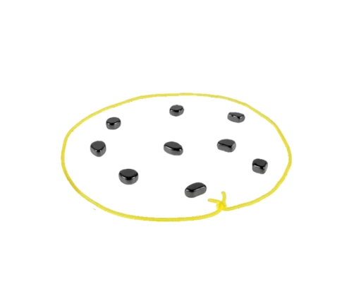 WOOPIE Gra Kamienie Magnetyczne w Sznurku 27 el.