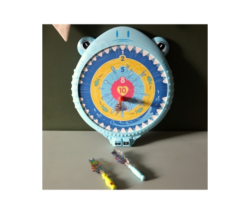 WOOPIE Magnetyczna Gra w Rzutki Dart Tarcza Wesoły Rekinek