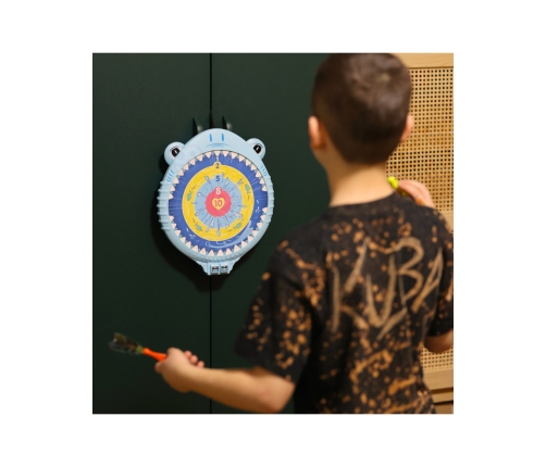 WOOPIE Magnetyczna Gra w Rzutki Dart Tarcza Wesoły Rekinek