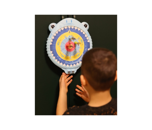 WOOPIE Magnetyczna Gra w Rzutki Dart Tarcza Wesoły Rekinek