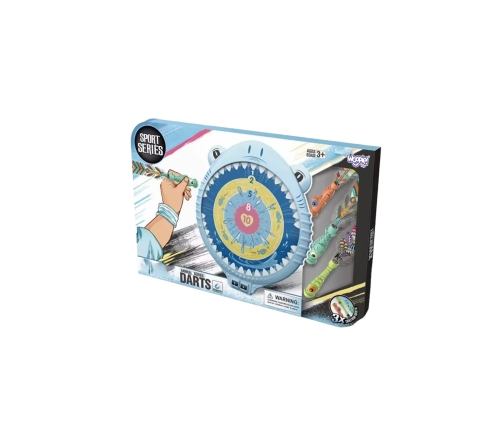WOOPIE Magnetyczna Gra w Rzutki Dart Tarcza Wesoły Rekinek