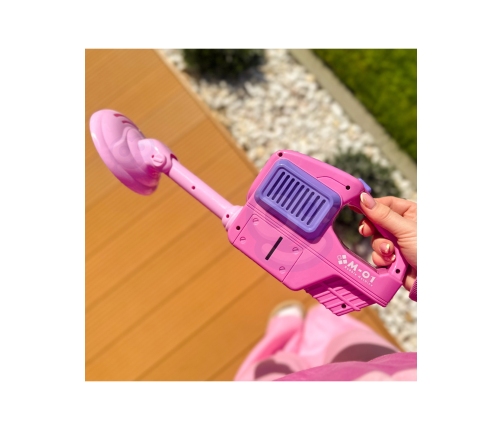 WOOPIE Kosiarka Ręczna Maszyna do Robienia Baniek Mydlanych Różowa