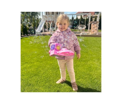 WOOPIE Kosiarka Ręczna Maszyna do Robienia Baniek Mydlanych Niebieska