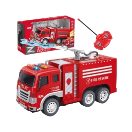 WOOPIE Zdalnie Sterowane Auto Wóz Strażacki RC Funkcja Pryskania Wodą