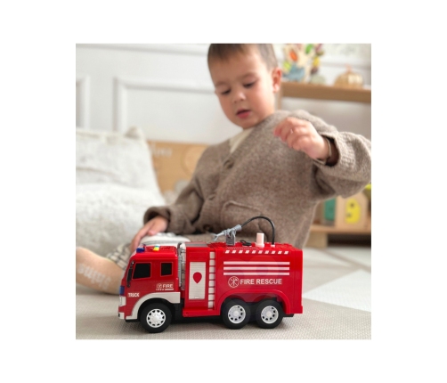 WOOPIE Zdalnie Sterowane Auto Wóz Strażacki RC Funkcja Pryskania Wodą