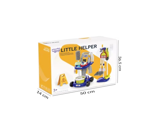 WOOPIE Zestaw do Sprzątania XXL Wózek 3w1 29 el. Czerwony