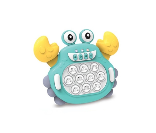 WOOPIE Gra POP IT Elektroniczna Antystresowa Zręcznościowa Krab Zielony