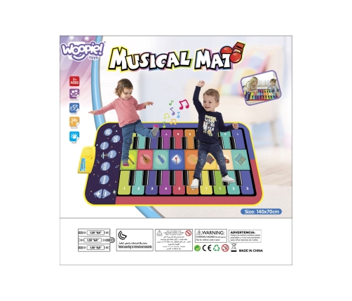 WOOPIE Interaktywna Mata Muzyczna do Tańczenia XXL