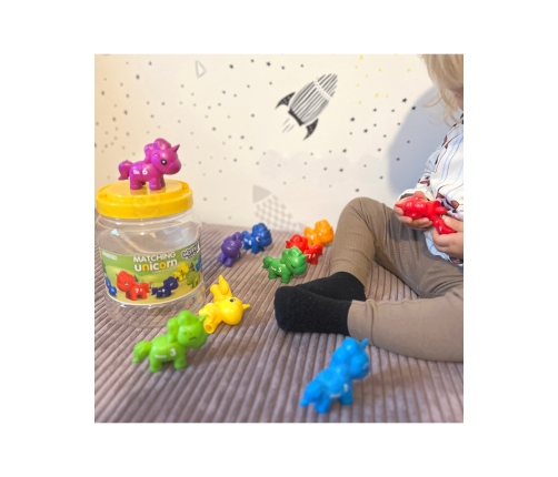 WOOPIE Figurki Montessori Zestaw Edukacyjny Jednorożce do Składania 