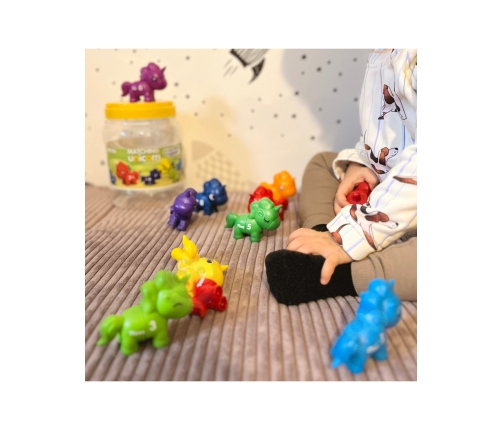 WOOPIE Figurki Montessori Zestaw Edukacyjny Jednorożce do Składania 