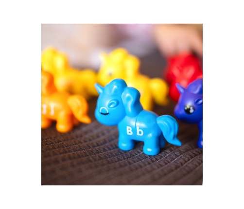 WOOPIE Figurki Montessori Zestaw Edukacyjny Jednorożce do Składania 