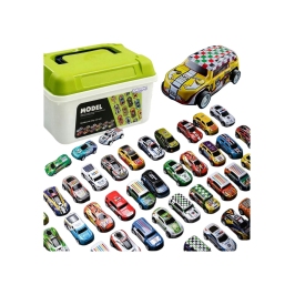 WOOPIE Zestaw Aut Wyścigowych w Pudełku 30 el. + Mata