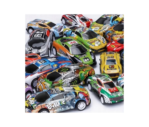 WOOPIE Zestaw Aut Wyścigowych w Pudełku 30 el. + Mata