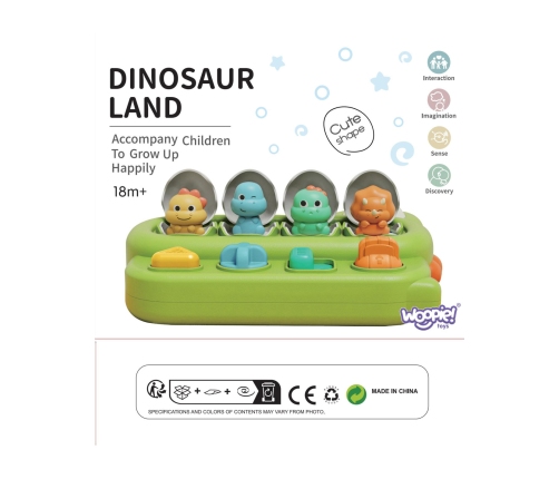 WOOPIE BABY Zabawka Edukacyjna Wyskakujące Dinozaury POP-UP
