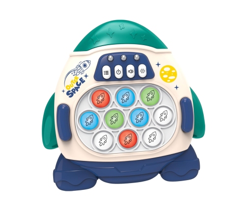 WOOPIE Gra POP IT Elektroniczna Antystresowa Zręcznościowa Rakieta blue