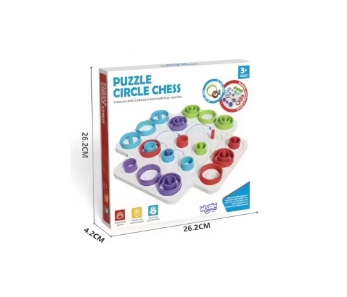 WOOPIE Strategiczna Gra Logiczna Trening Mózgu Kółko i Krzyżyk 36 el.