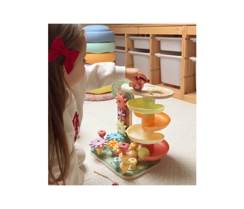 WOOPIE GREEN Drzewko Aktywności Kulodrom Montessori 4w1 FSC