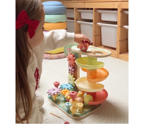 WOOPIE GREEN Drzewko Aktywności Kulodrom Montessori 4w1 FSC