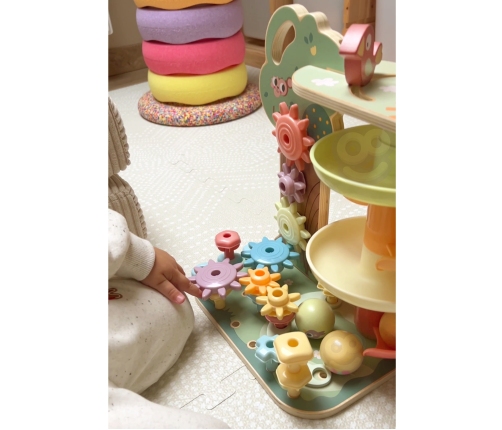 WOOPIE GREEN Drzewko Aktywności Kulodrom Montessori 4w1 FSC