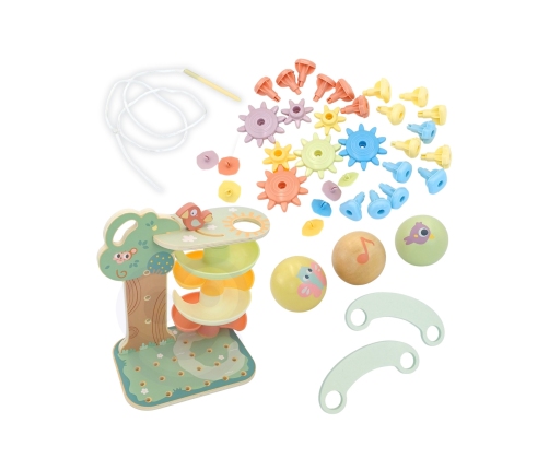 WOOPIE GREEN Drzewko Aktywności Kulodrom Montessori 4w1 FSC