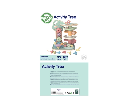 WOOPIE GREEN Drzewko Aktywności Kulodrom Montessori 4w1 FSC