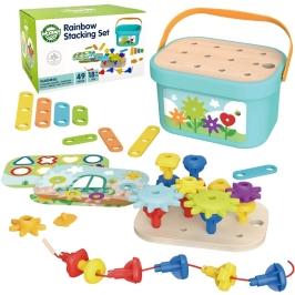 WOOPIE GREEN Konstrukcyjny BOX Motoryczny Montessori 12w1 FSC WOOPIE GREEN Konstrukcyjny BOX Motoryczny Montessori 12w1 FSC