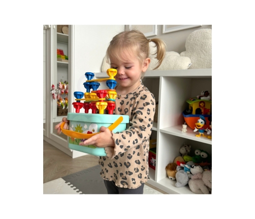 WOOPIE GREEN Konstrukcyjny BOX Motoryczny Montessori 12w1 FSC