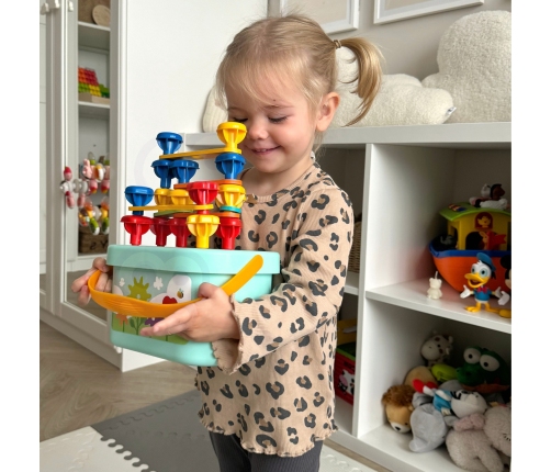 WOOPIE GREEN Konstrukcyjny BOX Motoryczny Montessori 12w1 FSC