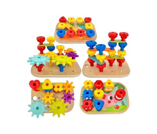 WOOPIE GREEN Konstrukcyjny BOX Motoryczny Montessori 12w1 FSC