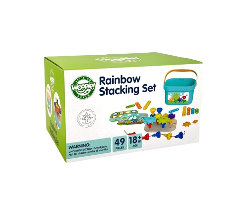 WOOPIE GREEN Konstrukcyjny BOX Motoryczny Montessori 12w1 FSC