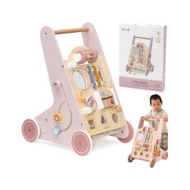 VIGA PolarB Drewniany Pchacz Chodzik Różowy Edukacyjny