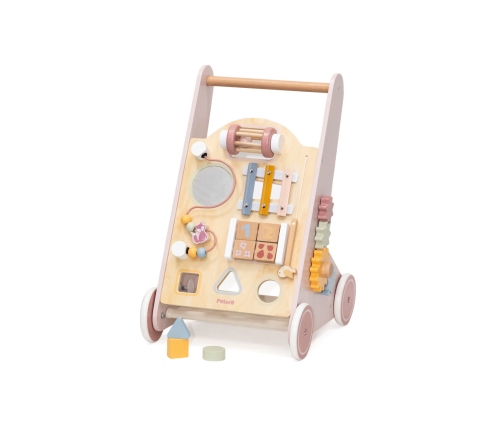 VIGA PolarB Drewniany Pchacz Chodzik Różowy Edukacyjny