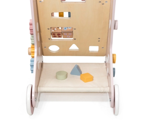 VIGA PolarB Drewniany Pchacz Chodzik Różowy Edukacyjny