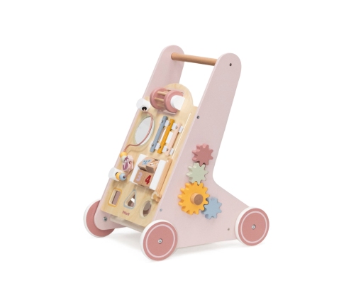 VIGA PolarB Drewniany Pchacz Chodzik Różowy Edukacyjny