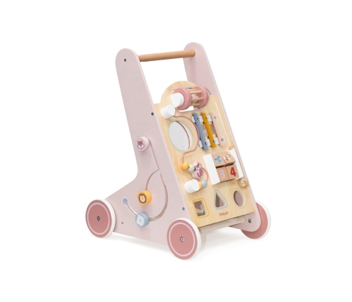 VIGA PolarB Drewniany Pchacz Chodzik Różowy Edukacyjny