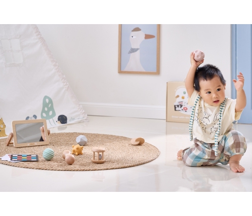 VIGA Zestaw Zabawek Edukacyjnych Pudełko Box od urodzenia do 6 miesiąca