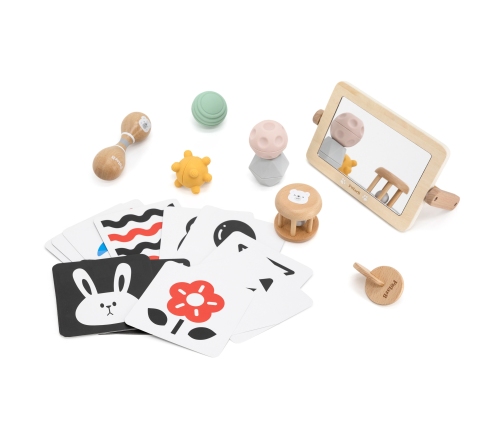 VIGA Zestaw Zabawek Edukacyjnych Pudełko Box od urodzenia do 6 miesiąca