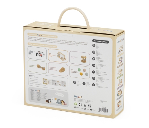 VIGA Zestaw Zabawek Edukacyjnych Pudełko Box od urodzenia do 6 miesiąca