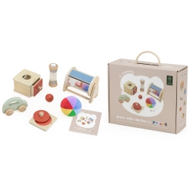 VIGA Zestaw Zabawek Edukacyjnych Pudełko Box od 6 miesiąca do 12 miesiąca VIGA Zestaw Zabawek Edukacyjnych Pudełko Box od 6 miesiąca do 12 miesiąca