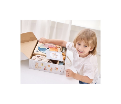 VIGA Zestaw Zabawek Edukacyjnych Pudełko Box od 36 miesiąca