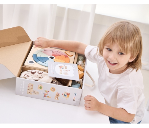 VIGA Zestaw Zabawek Edukacyjnych Pudełko Box od 36 miesiąca