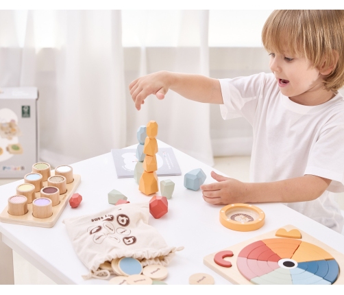 VIGA Zestaw Zabawek Edukacyjnych Pudełko Box od 36 miesiąca