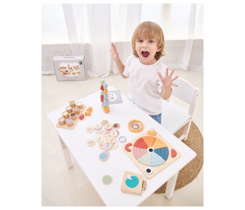 VIGA Zestaw Zabawek Edukacyjnych Pudełko Box od 36 miesiąca